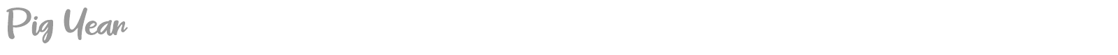 Pig Year font preview
